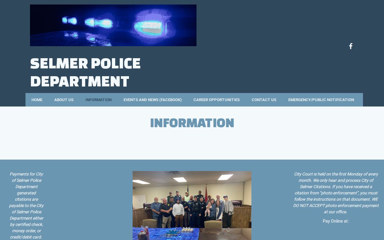 McNairy County arrest warrant reference, Selmer city citation and court information